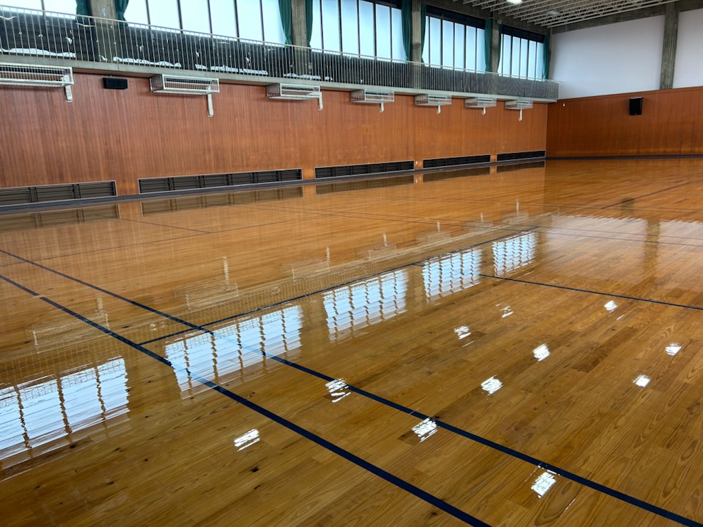 キヨミフロアギケン 体育館フローリング 施工実績｜三重県A体育館サブアリーナ