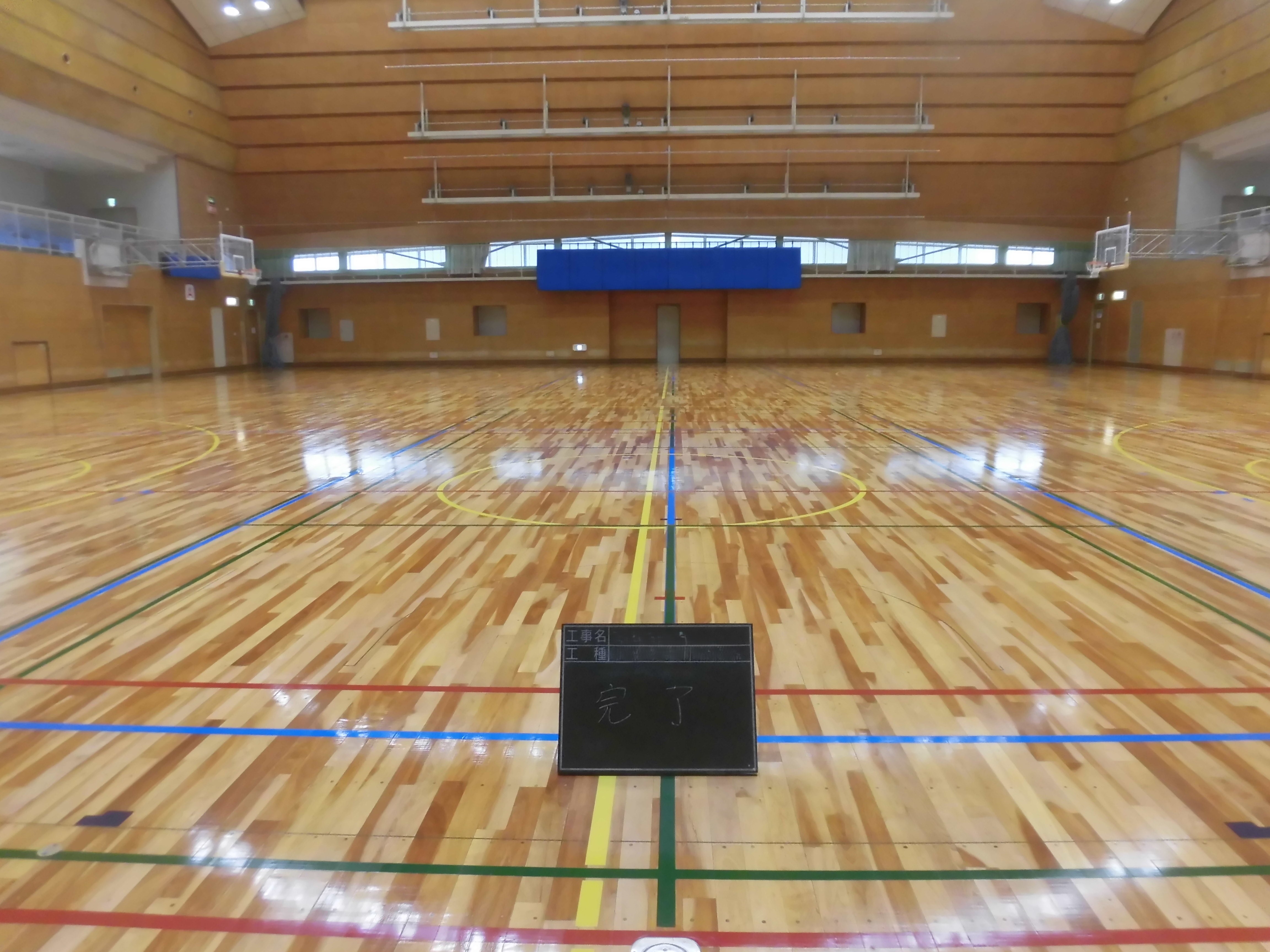 キヨミフロアギケン 体育館フローリング 施工実績｜愛知県Nスポーツセンター第１競技場
